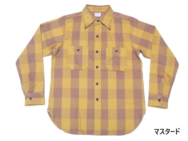 ウエアハウス WAREHOUSE ネルシャツ A柄 3104 フランネルシャツ FLANNEL SHIRTS フランネル チェックシャツ バッファローチェック (NON-WASH)の画像