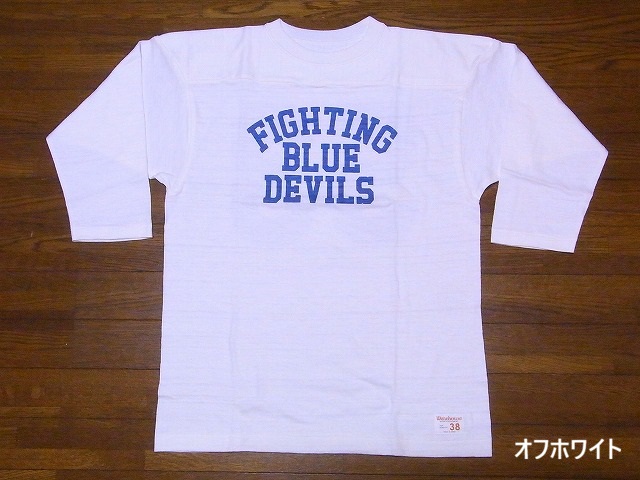 WAREHOUSE（ウエアハウス） フットボールT 4063 BLUE DEVILS 7分袖