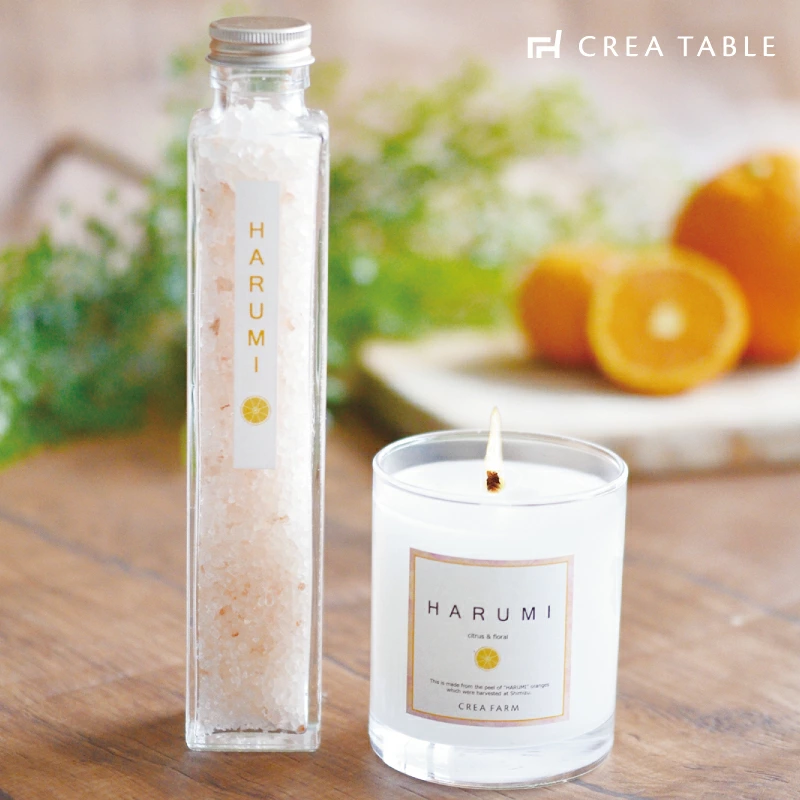 HARUMI アロマキャンドル＆バスソルト ギフトBOX入り 熨斗対応 内祝い お祝い 御礼 誕生日 手土産 残暑見舞い 敬老の日 ギフト プレゼント |  | 01
