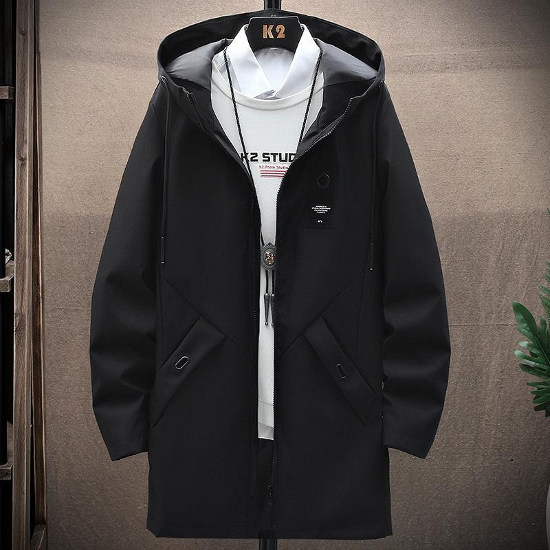 トレンチコート メンズ 長袖 アウター 春秋 ゆったり 大きい 通勤 ビジネス ウィンドブレーカーロングコート 膝丈 体型カバー ミリタリー |  | 02