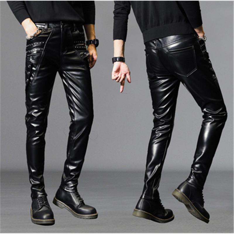 レザーパンツ メンズ 革パン 本革 ラムレザー バイクパンツ ロングパンツ 薄手 細身 スキニー スリム ライダース 防風 カジュアル お兄系 高品質 レザーパンツ メンズ 革パンラムレザー バイクパンツ ロングパンツ