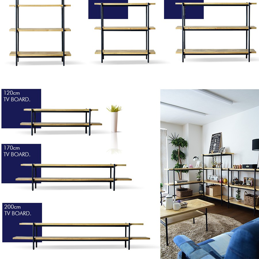 シェルフ ラック スチールラック 90cm 4段 リビングボード リビング