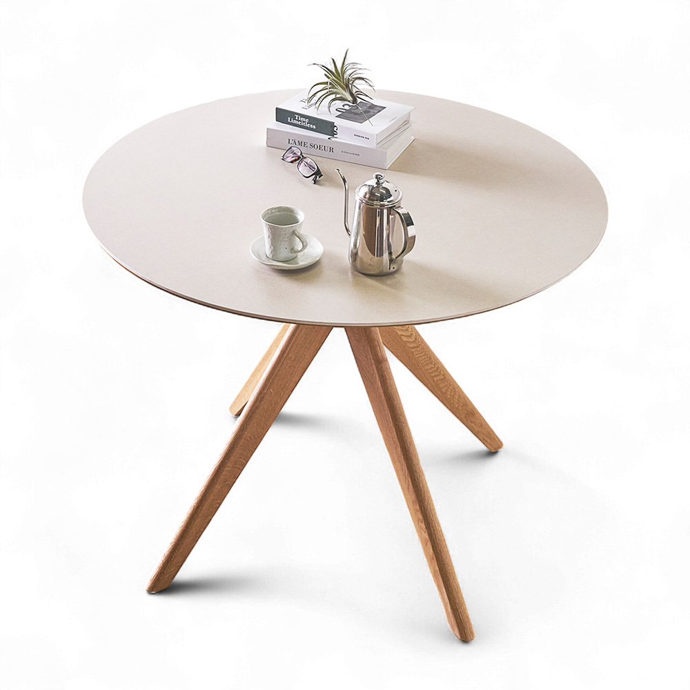 セラミック ダイニングテーブル 円形 4人用 100cm 丸 セラミック