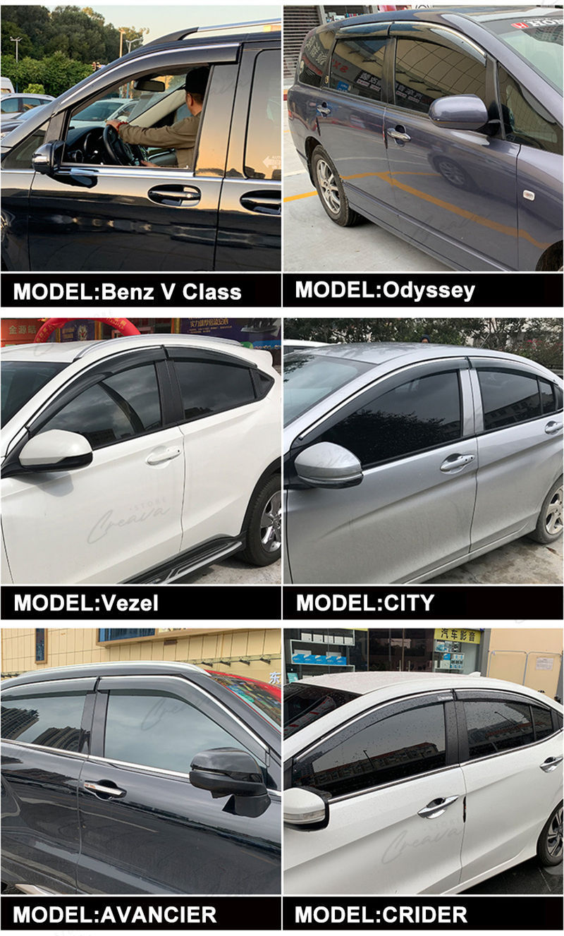 Amazon | 車用ウィンドウ サイドドアバイザー フロント ドア