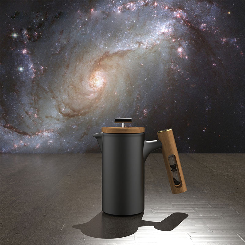 送料無料】DHPO セラミックフレンチプレス コーヒープレス ブラック