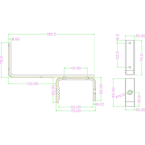 ソーラー看板用取付金具　2個セット