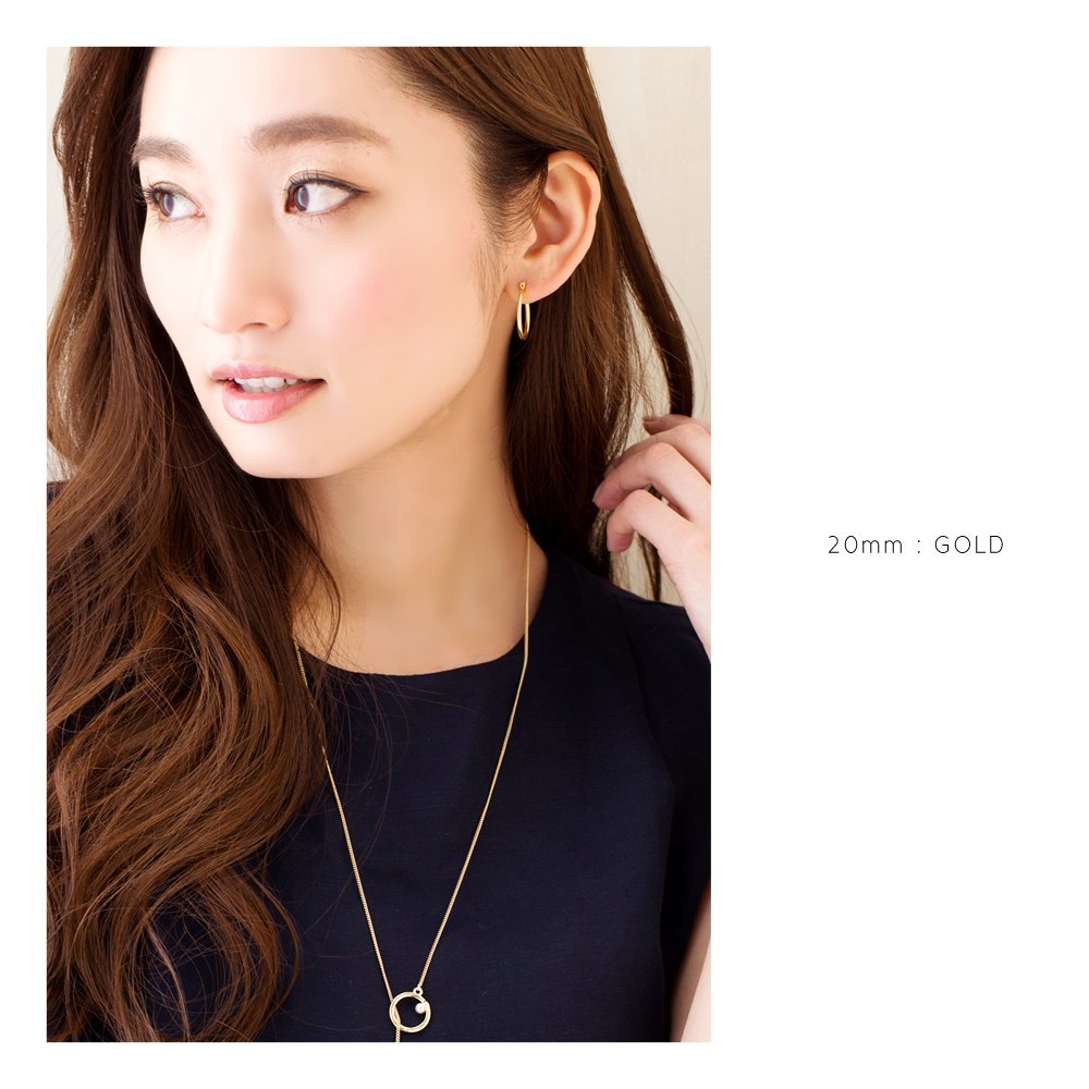 Cream dot. ピアス フープピアス レディース ゴールド シルバー