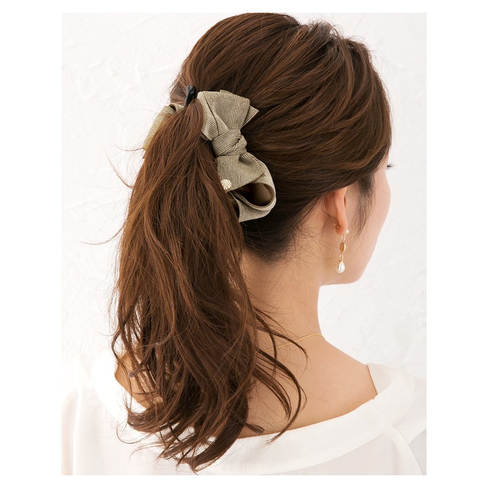 最大92 Offクーポン リボン バナナクリップ ヘアアクセ 秋冬 上品 まとめ髪 簡単 大人 オフィス ベージュ キャメル ボルドー ゆうパケット不可 Riosmauricio Com