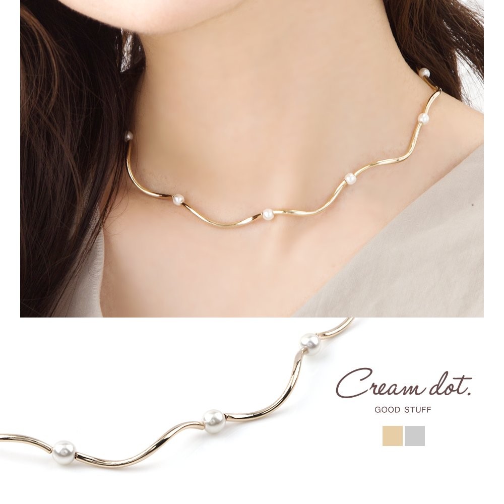 Cream dot. チョーカー ネックレス レディース ひねり 大人 上品
