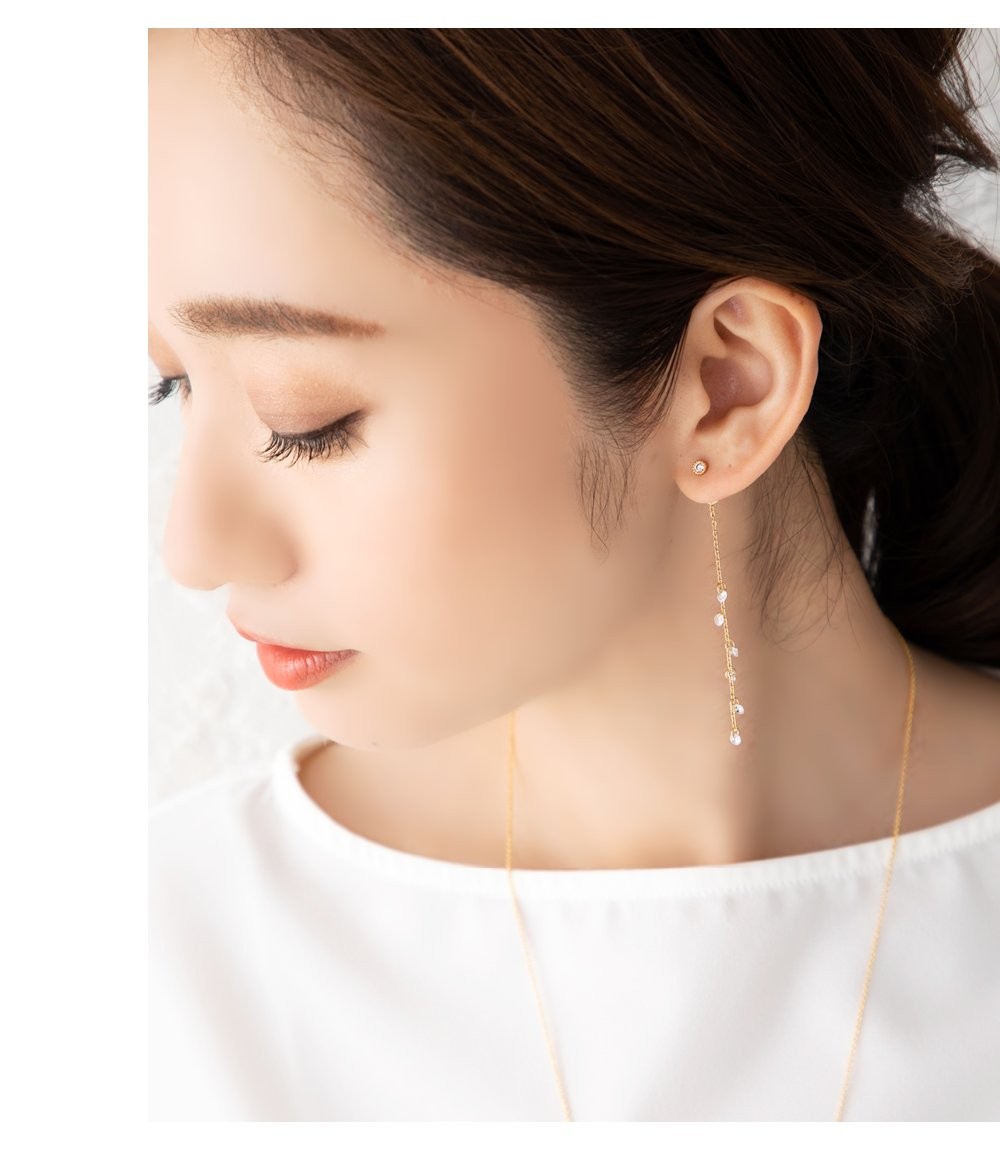 【動くたびに揺れてエレガント♪】CHANEL ロングピアス シャネル(CHANEL)シャネル ロング ピアス ピアス ジュエリー