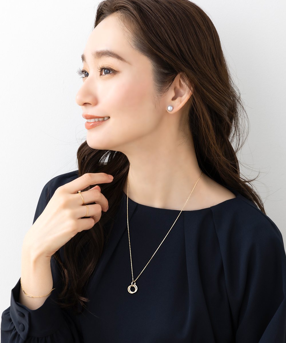 Cream dot. ネックレス レディース チェーン キュービック