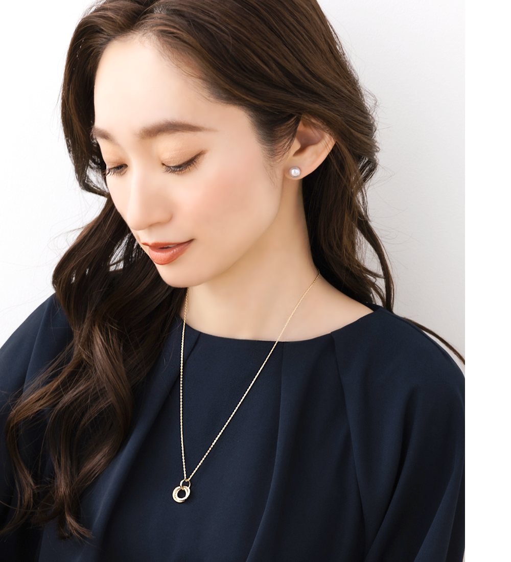 Cream dot. ネックレス レディース チェーン キュービック