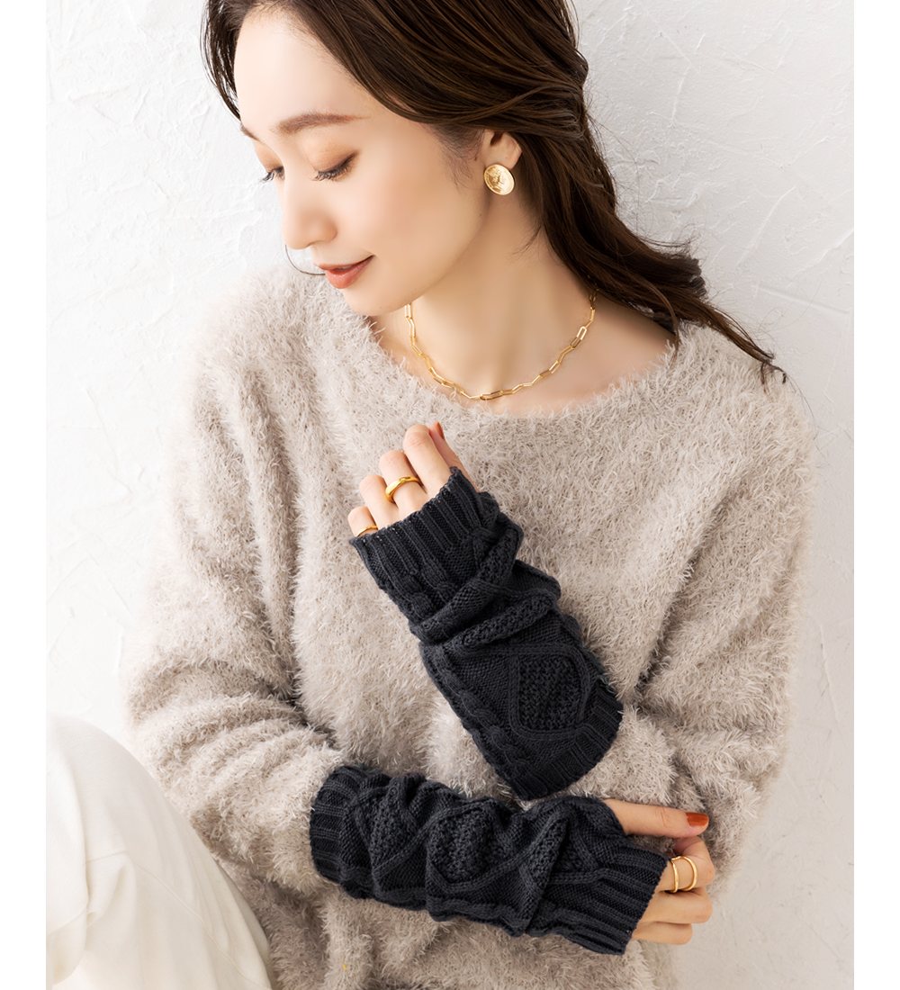 Cream dot. 【全品送料無料⇒7月15日23：59迄】アームウォーマー