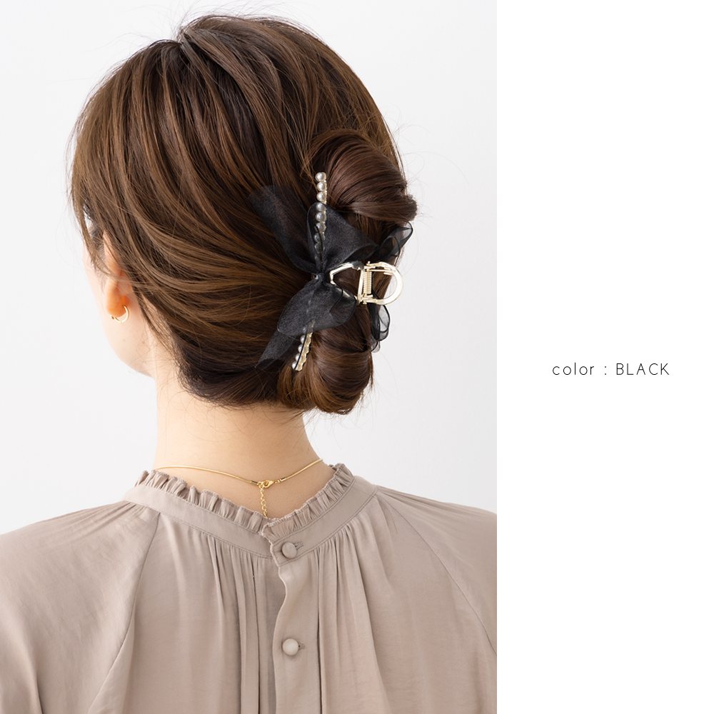 楽天市場】【 ベビー ヘアクリップ 】パールチャーム付