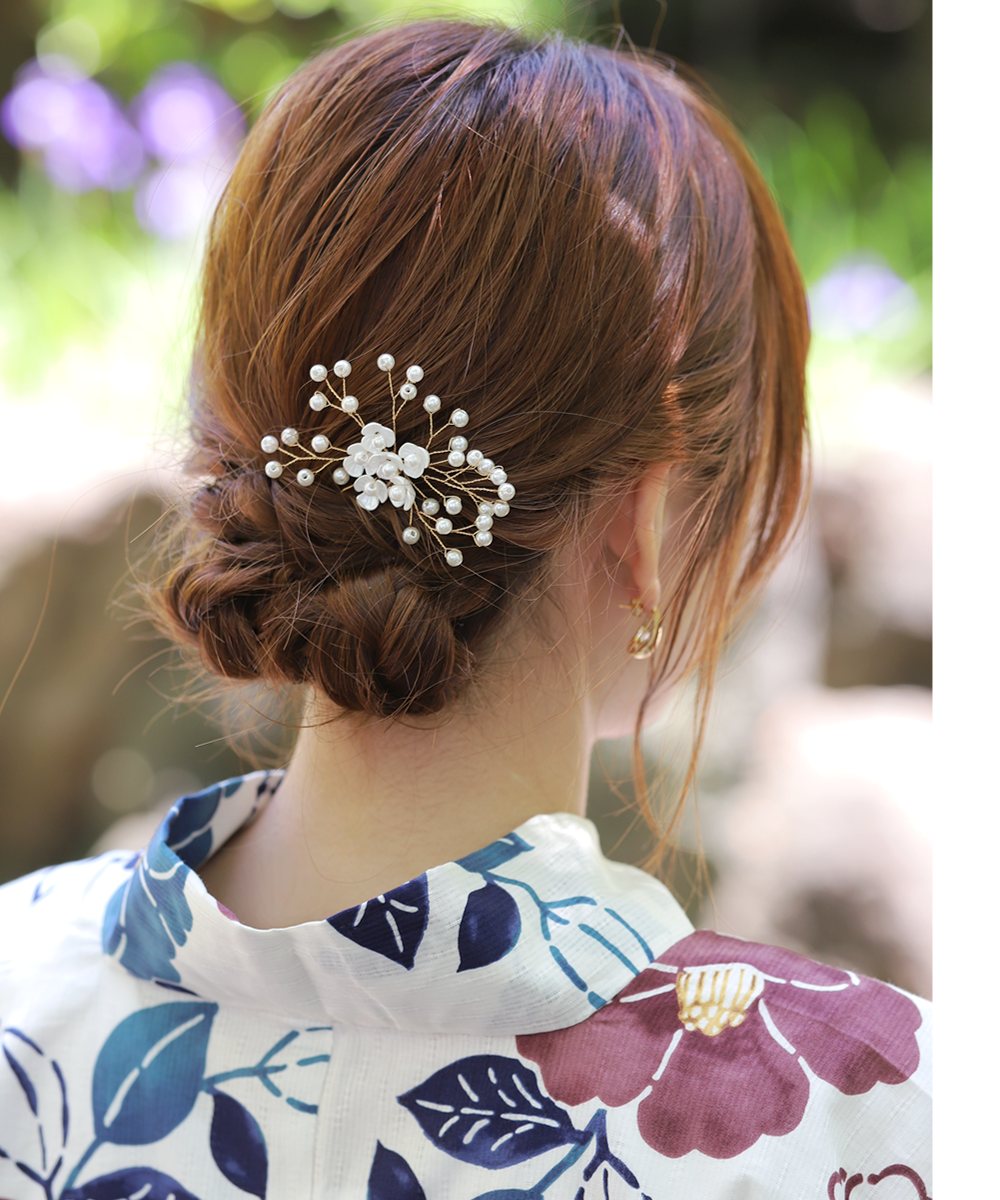 本日限定！全品10％OFFクーポン】ヘアコーム ヘアピン 小枝 ヘア