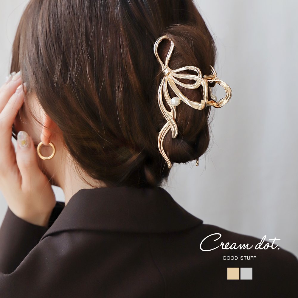 Cream dot. バンスクリップ ヘアクリップ レディース 大きめ