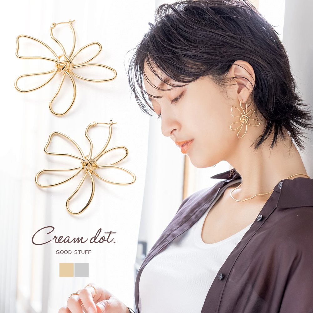 Cream dot.（クリームドット） ピアス 大ぶりピアス レディース
