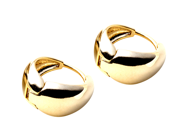 ピアス フープピアス 金属アレルギー ニッケルフリー 18kコーティング レディース キャッチレス 中折れ バイカラー マット 艶消し ゆうパケット送料無料