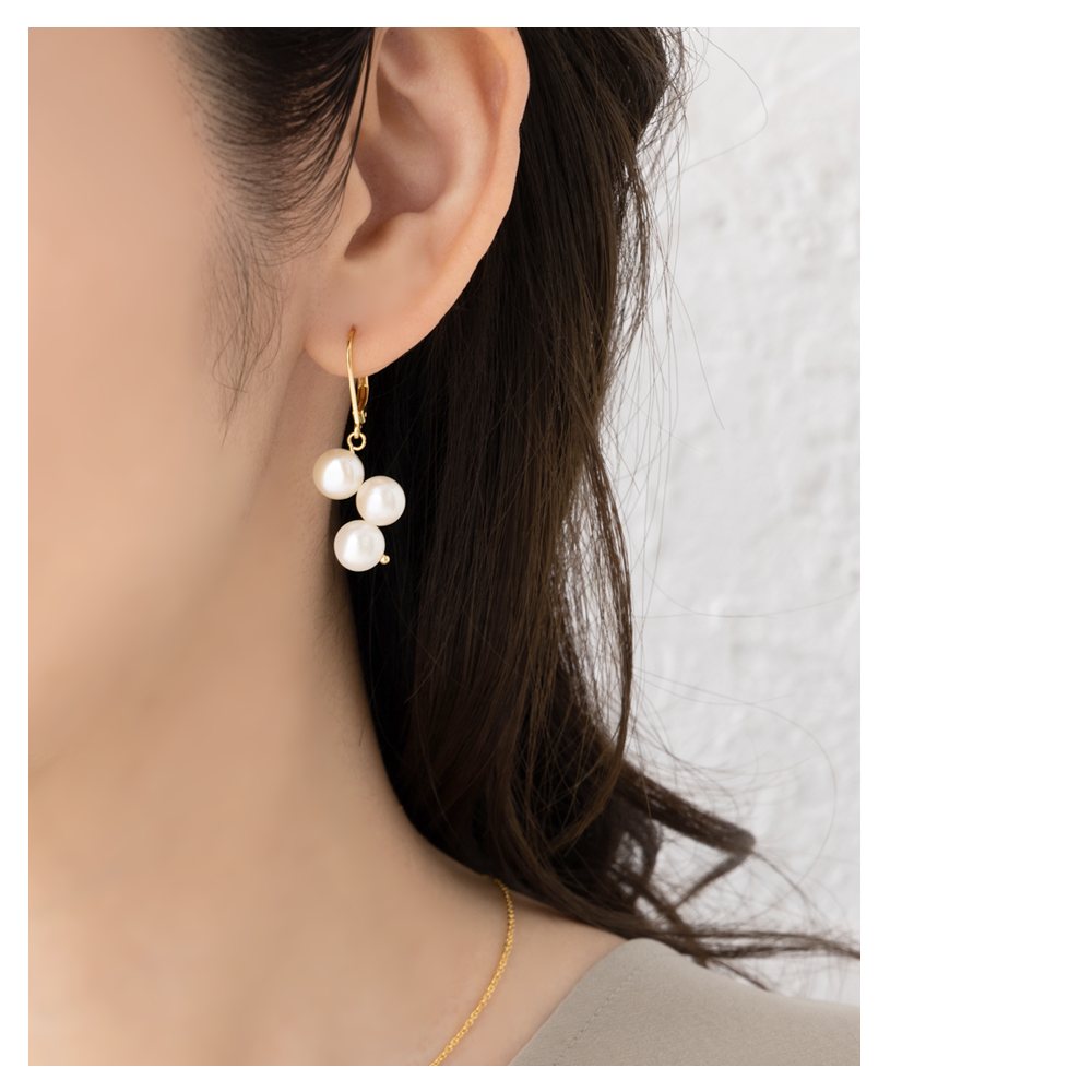 Cream dot. ピアス フックピアス 金属アレルギー ニッケルフリー