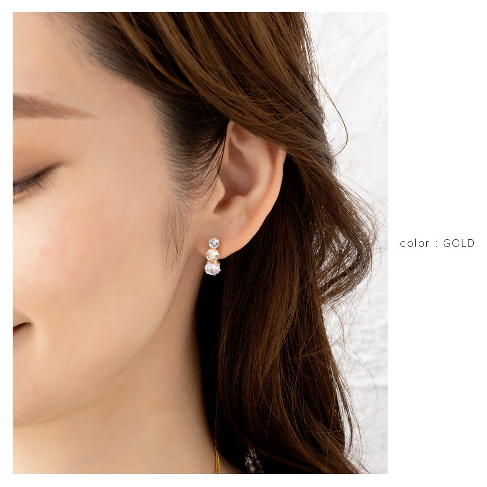 CREMA様限定　クオーレヘアピン3セット＋アリシアイヤリング Cream dot. 【全品送料無料⇒7月21日23：59迄】選べる ピアス