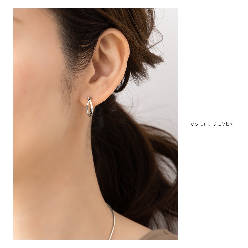 Cream dot. ピアス フープピアス 金属アレルギー ニッケルフリー