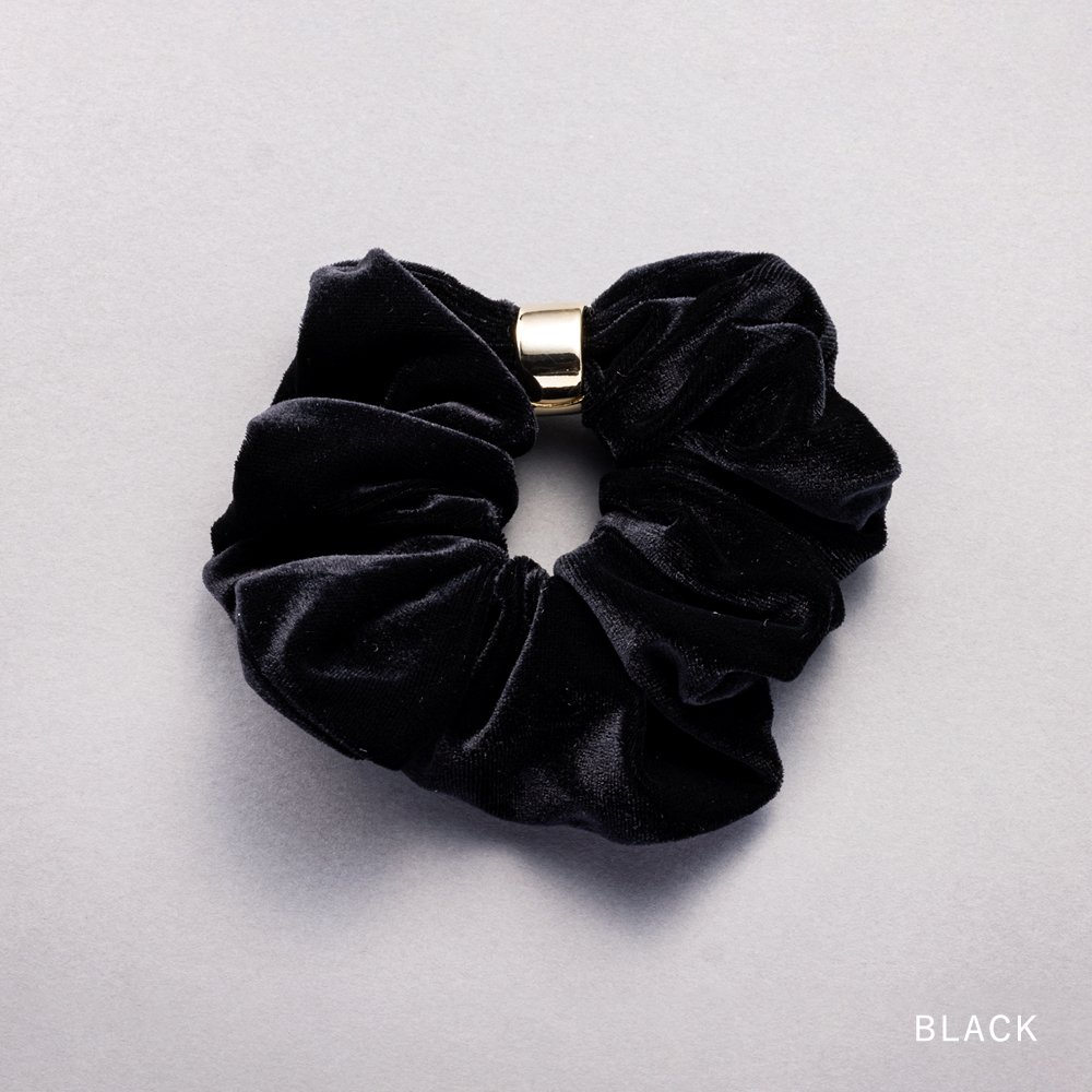 グレー ベルベット シュシュ グロスベルベットシュシュ（シュシュ）｜flower（フラワー）の