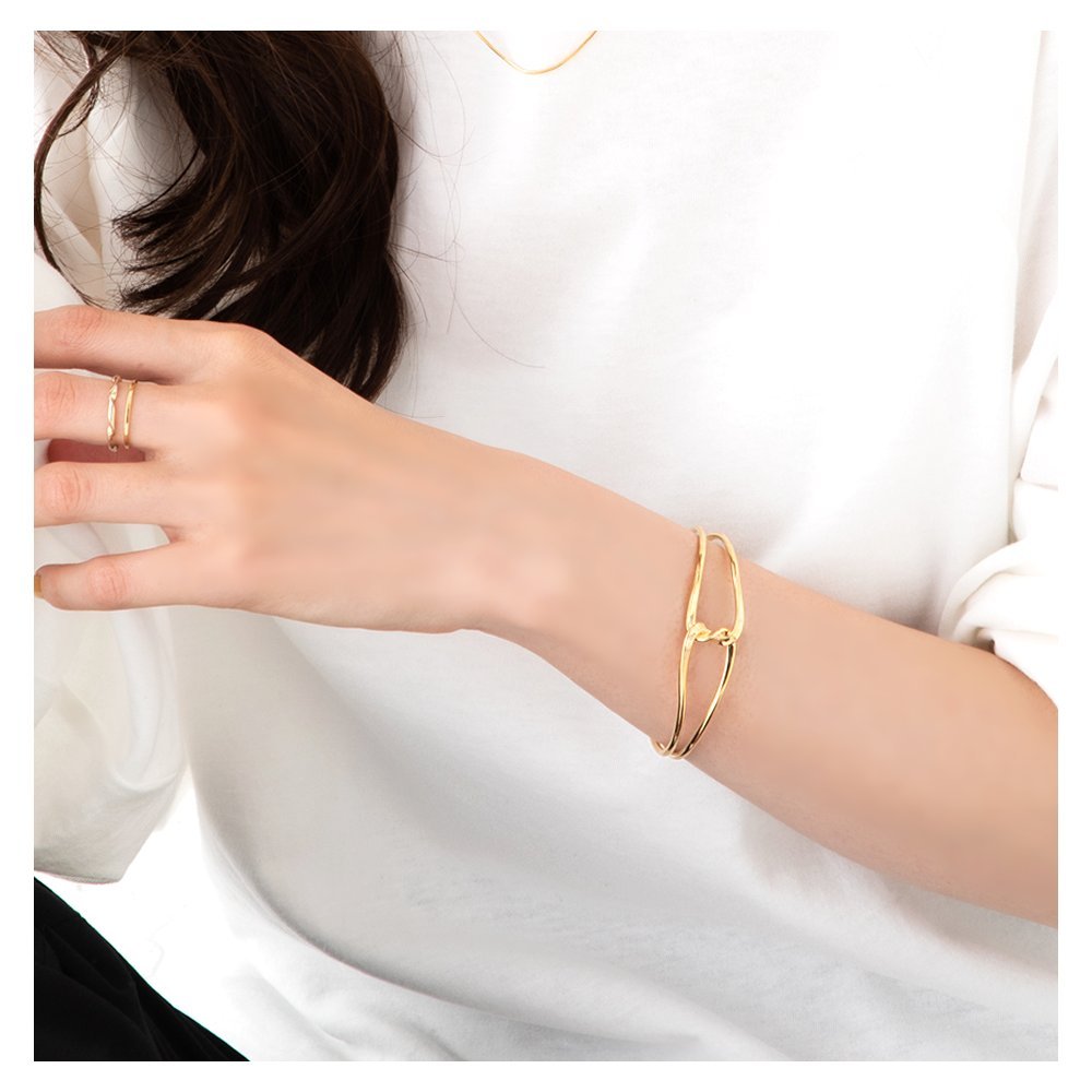 Cream dot. バングル 金属アレルギー ニッケルフリー 18k
