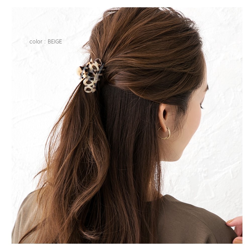 Cream dot. ヘアクリップ バンスクリップ 小さめ ミニ べっ甲風