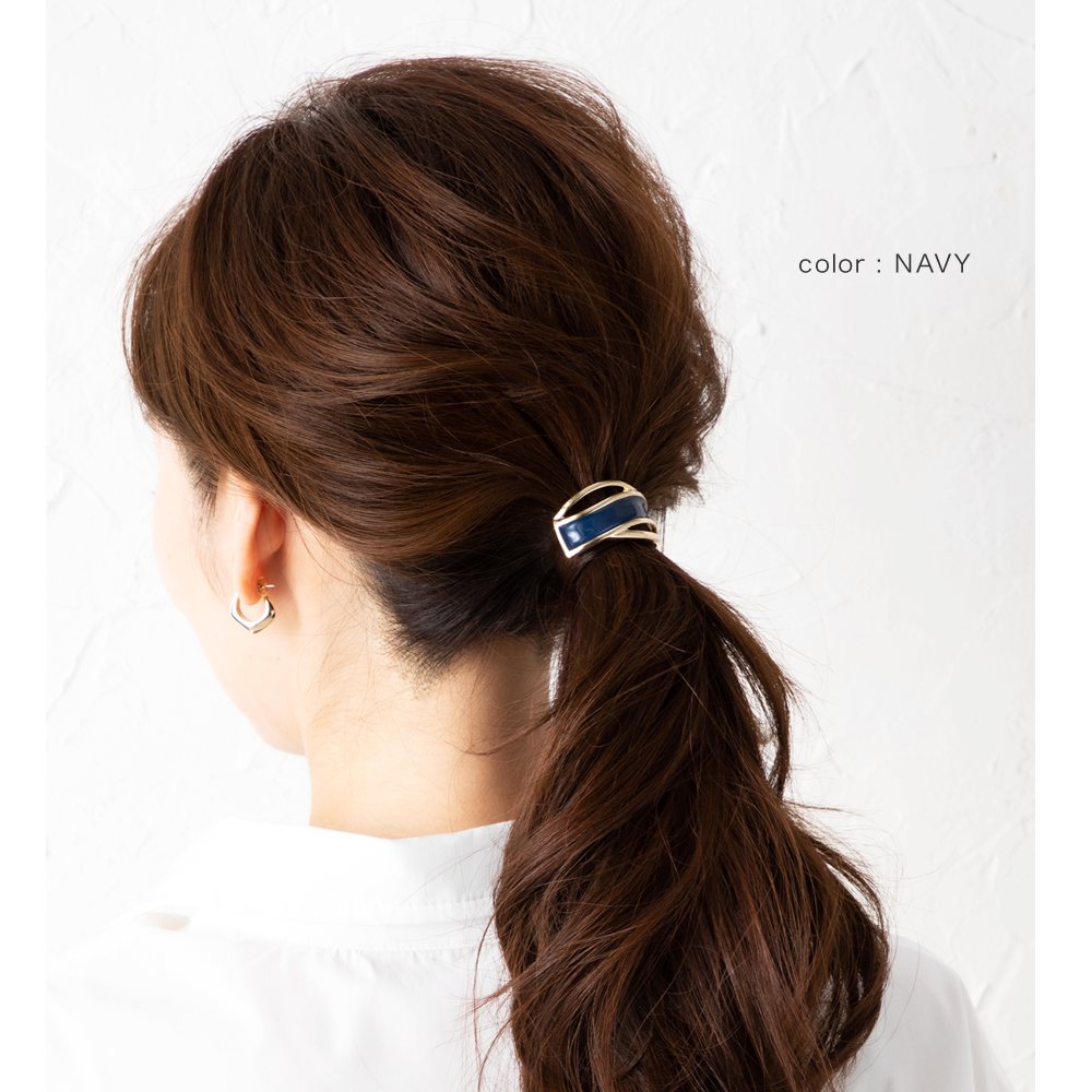 楽天市場】ポニーフック ヘアカフ ベルベット パール付き