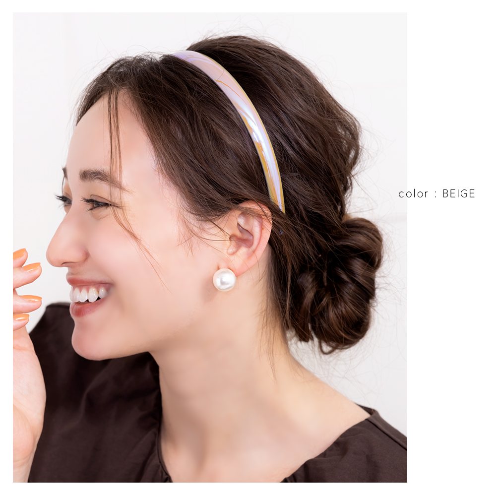 ludlow ぷっくりカチューシャ　ベージュ 楽天市場】LUDLOW ラドロー カチューシャ ベージュ フェイク