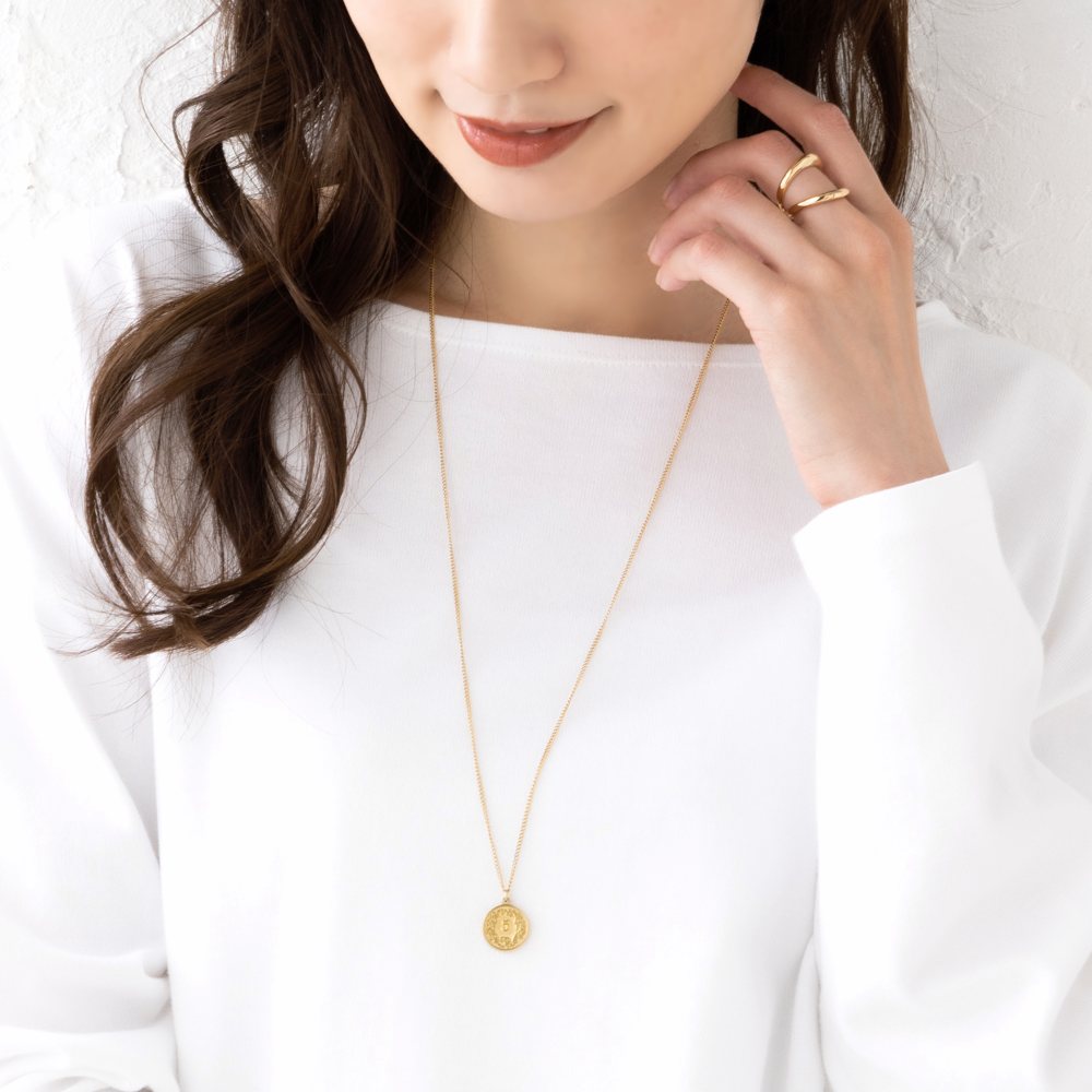 Cream dot. ステンレス製 ネックレス ロングネックレス 金属