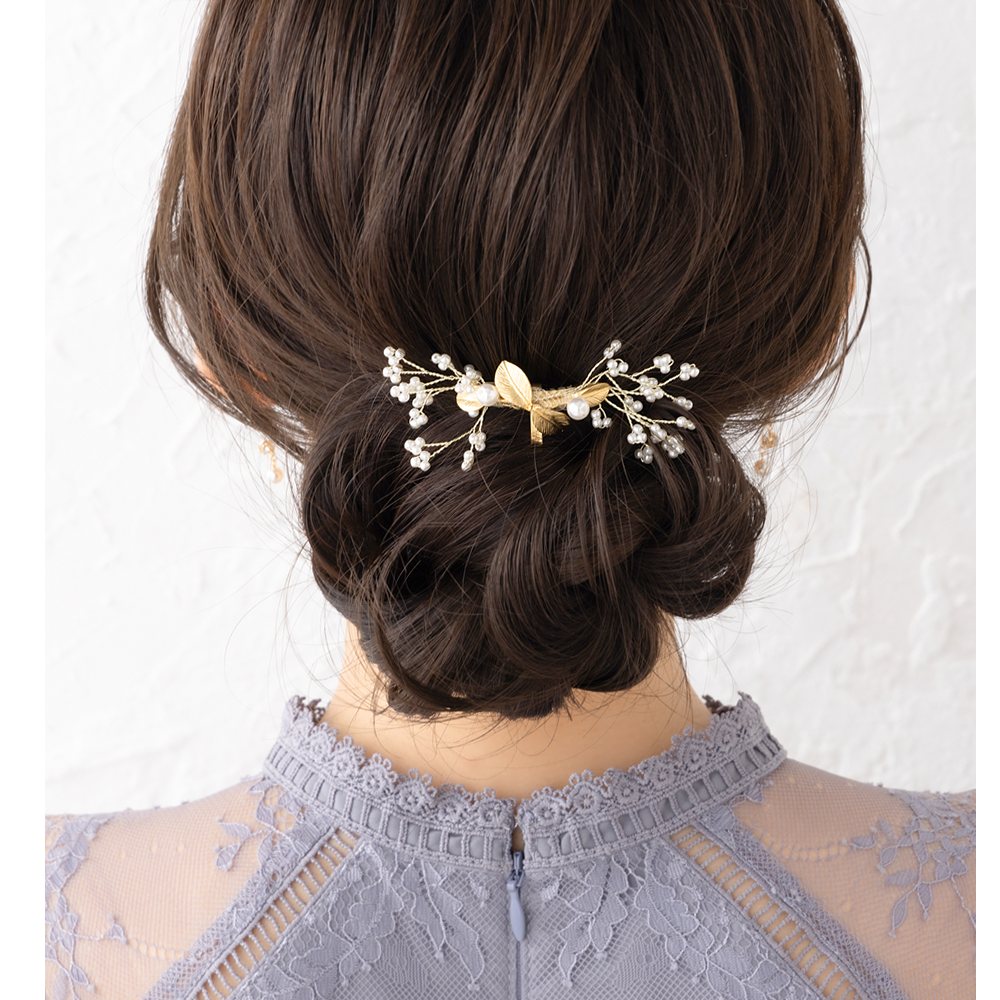 くぅさま専用　ポニーフック〈Bouquet・蝋梅・盛り〉 くぅさま専用 ポニーフック〈Bouquet・蝋梅・盛り〉新品