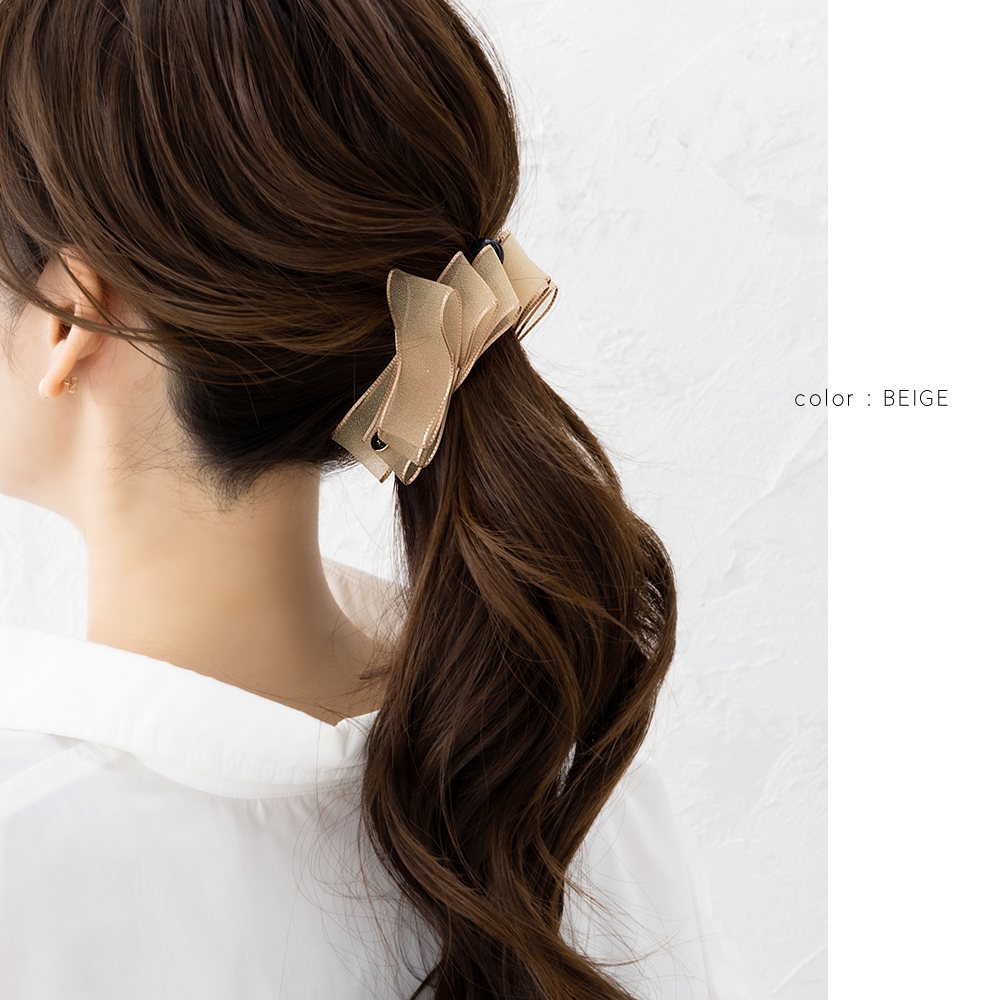 Cream dot.（クリームドット） バナナクリップ しっかり留まる リボン