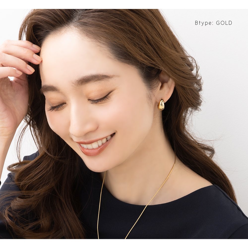 Cream dot. ピアス フープピアス 18kコーティング レディース 2