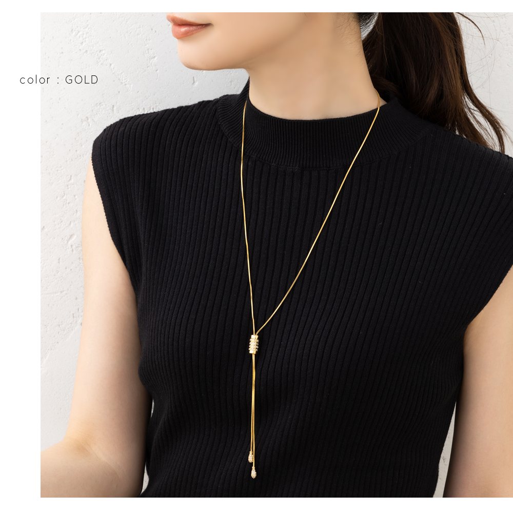 Cream dot. ネックレス ロングネックレス 18kコーティング