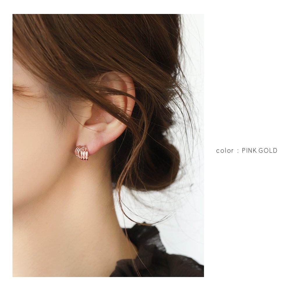 Cream dot. ピアス フープピアス レディース 中折れ メタル