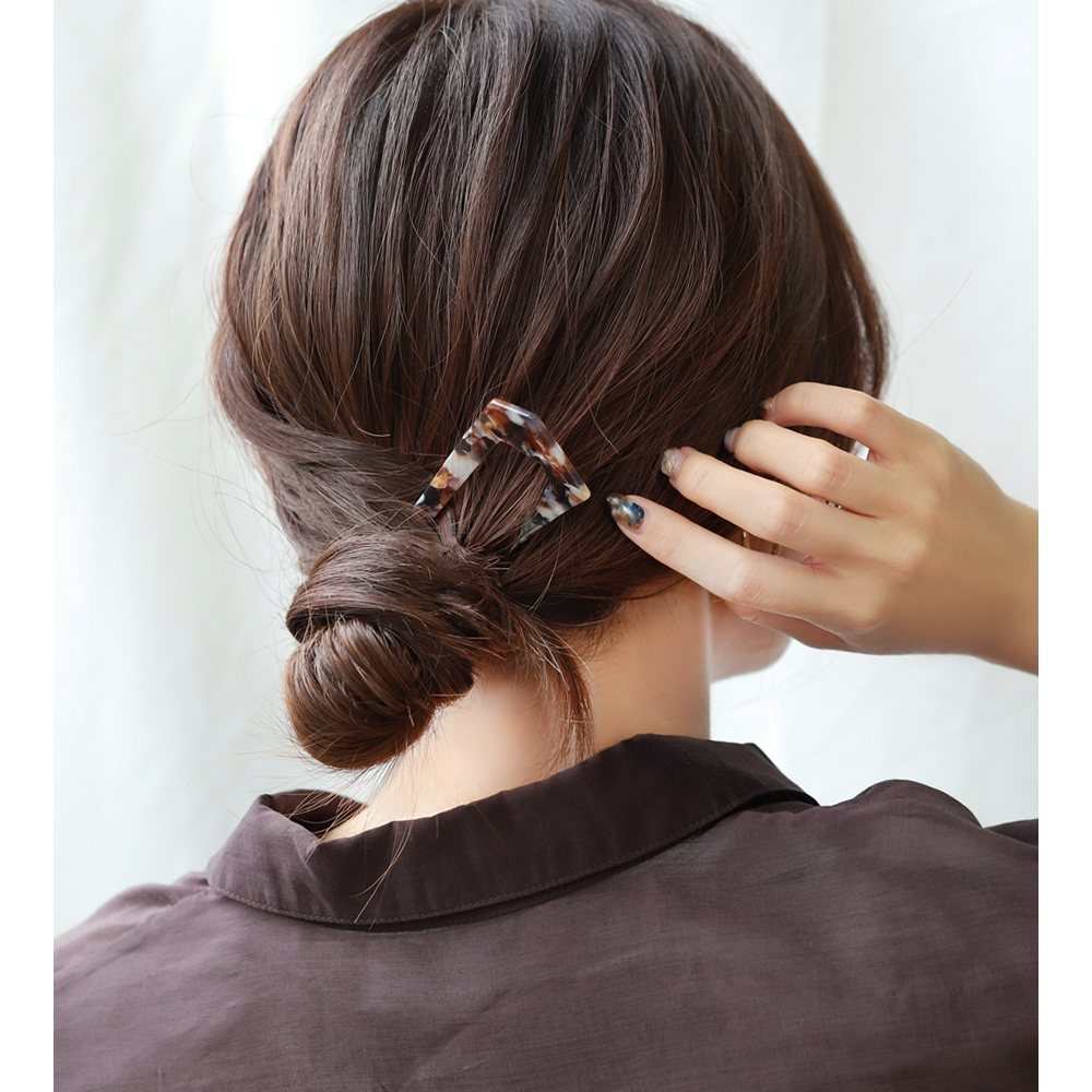 Cream dot. コーム かんざし ヘアピン おしゃれ セルロイド 光沢
