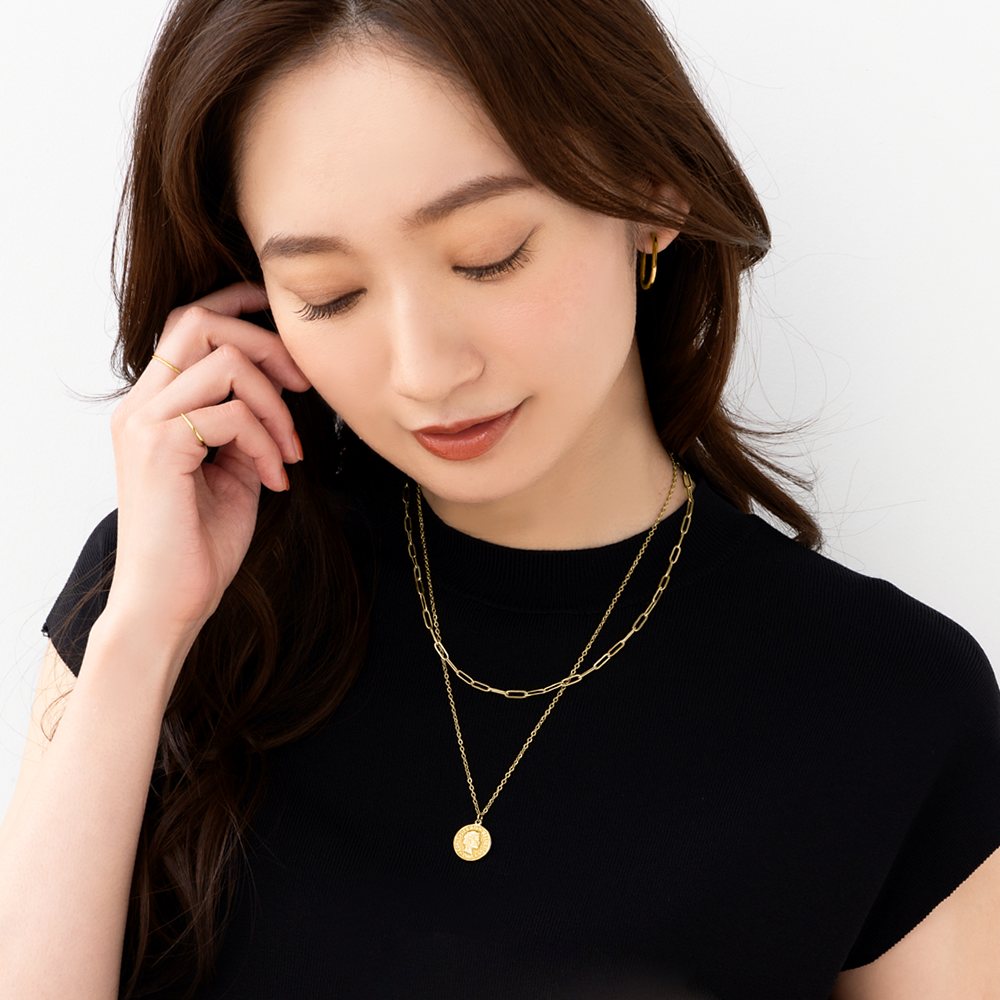 Cream dot. ステンレス製 ネックレス 2点セット 金属アレルギー