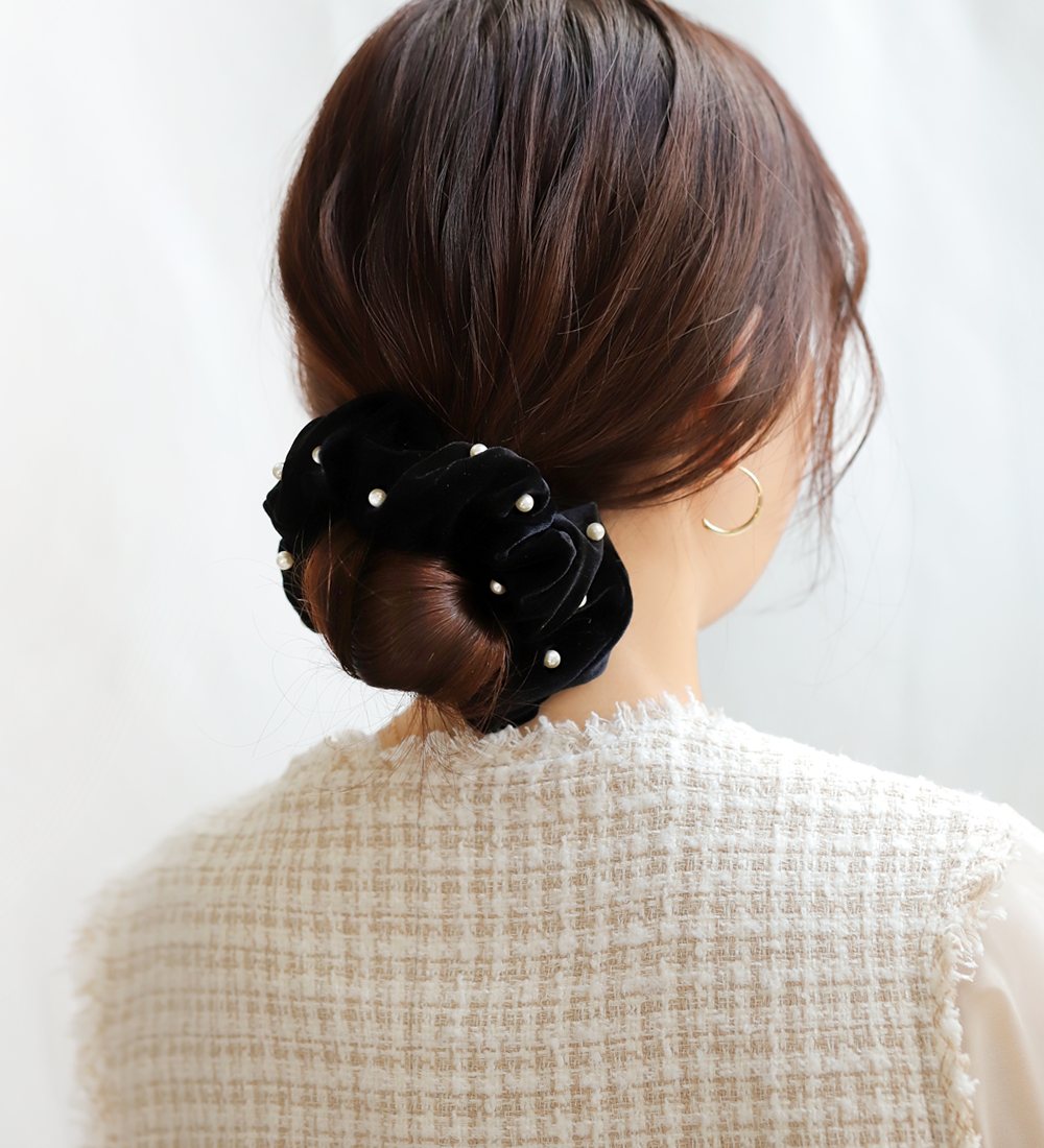 Cream dot.（クリームドット） シュシュ ヘアゴム ベロア ベルベット