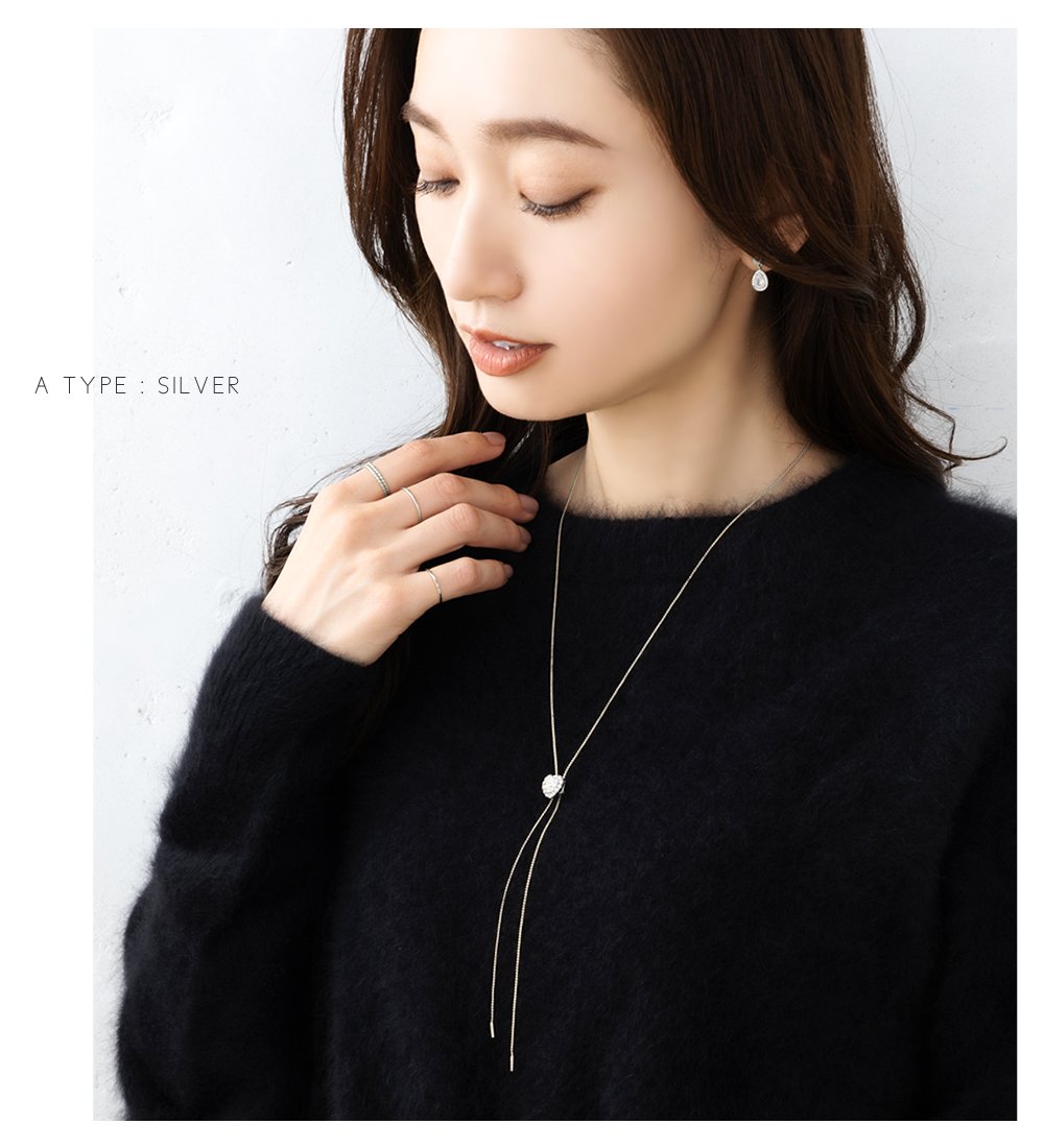 Cream dot. ネックレス ロングネックレス レディース チェーン