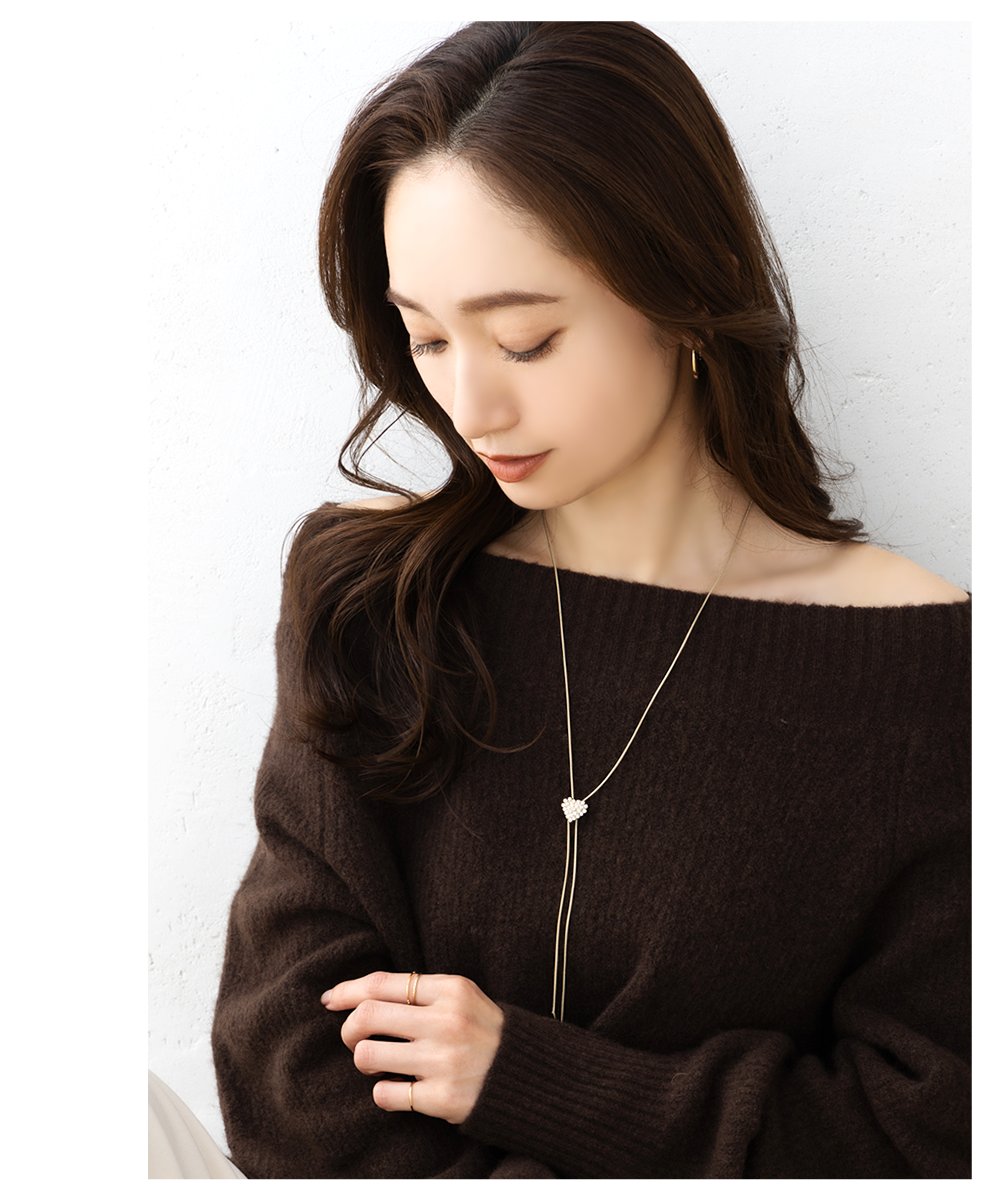 Cream dot. ネックレス ロングネックレス レディース チェーン