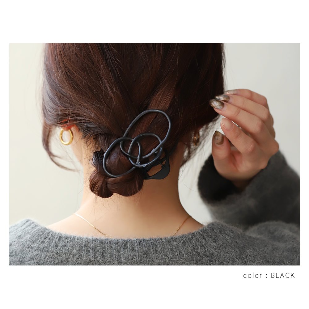 ≪髪をまとめるときのワンポイントに!≫HERMES ヘアクリップ k01267-8.jpg