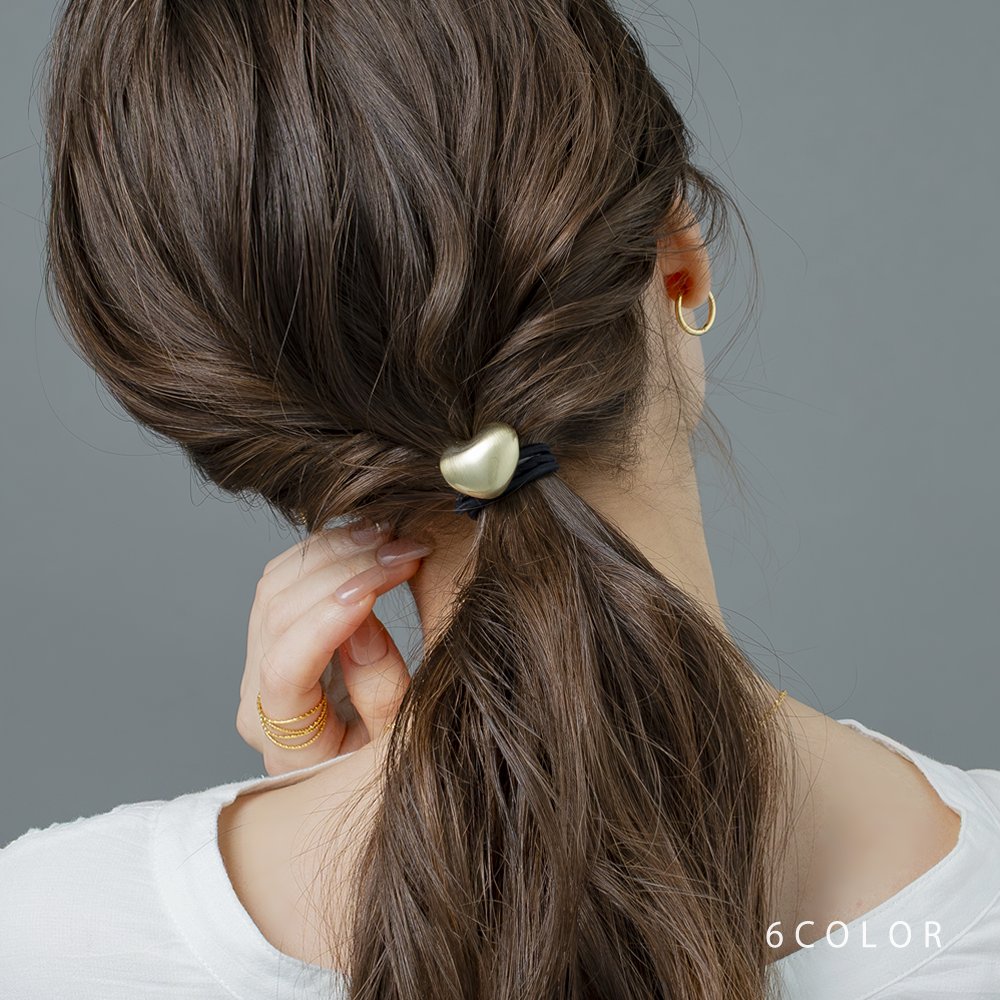 ハートドットリボン&エンブレムヘアアクセ ハートドットリボンバレッタ（バレッタ/ヘアクリップ）｜ROJITA