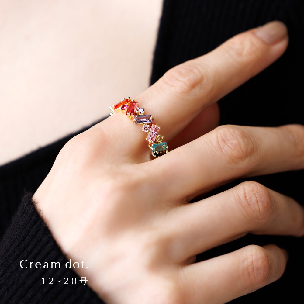 Cream dot.（クリームドット） リング 指輪 18kコーティング カラー
