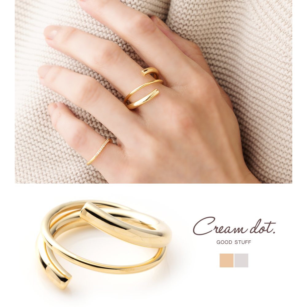 Cream dot. リング 指輪 レディース 大ぶり 13号 大人 上品