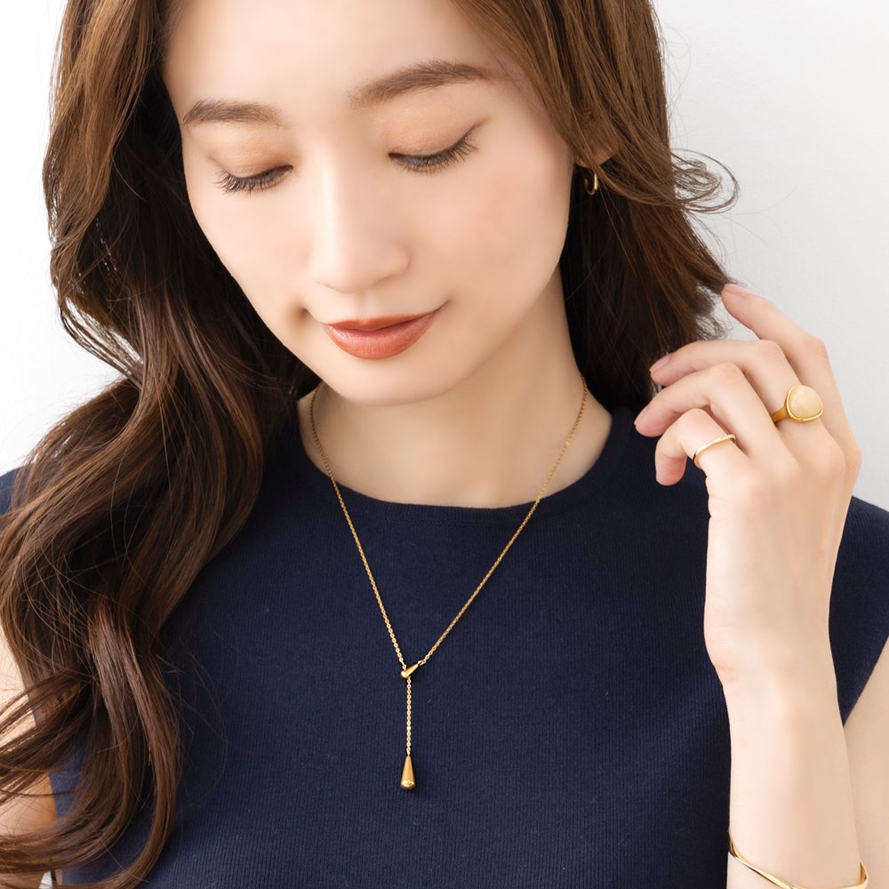 Cream dot. ステンレス製 ネックレス 金属アレルギー ショート