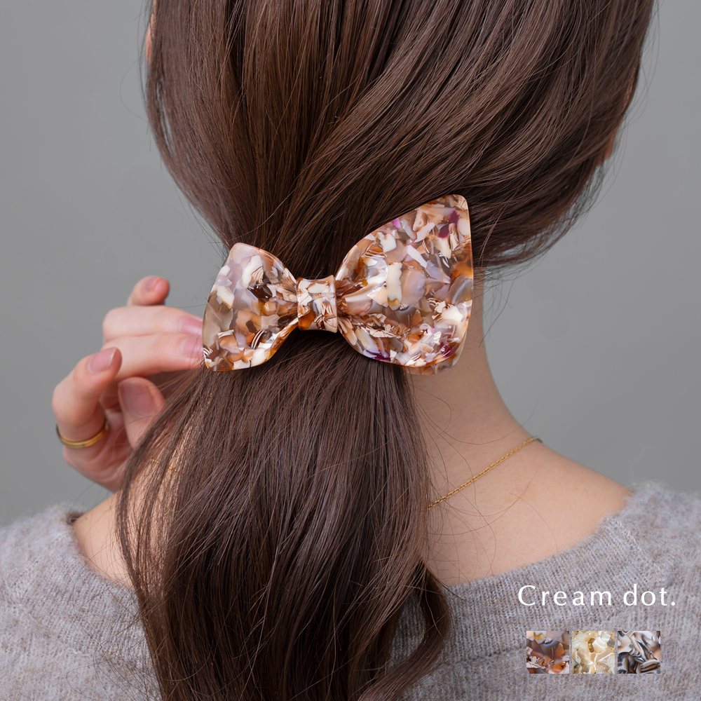 Cream dot.（クリームドット） バンスクリップ ヘアクリップ リボン