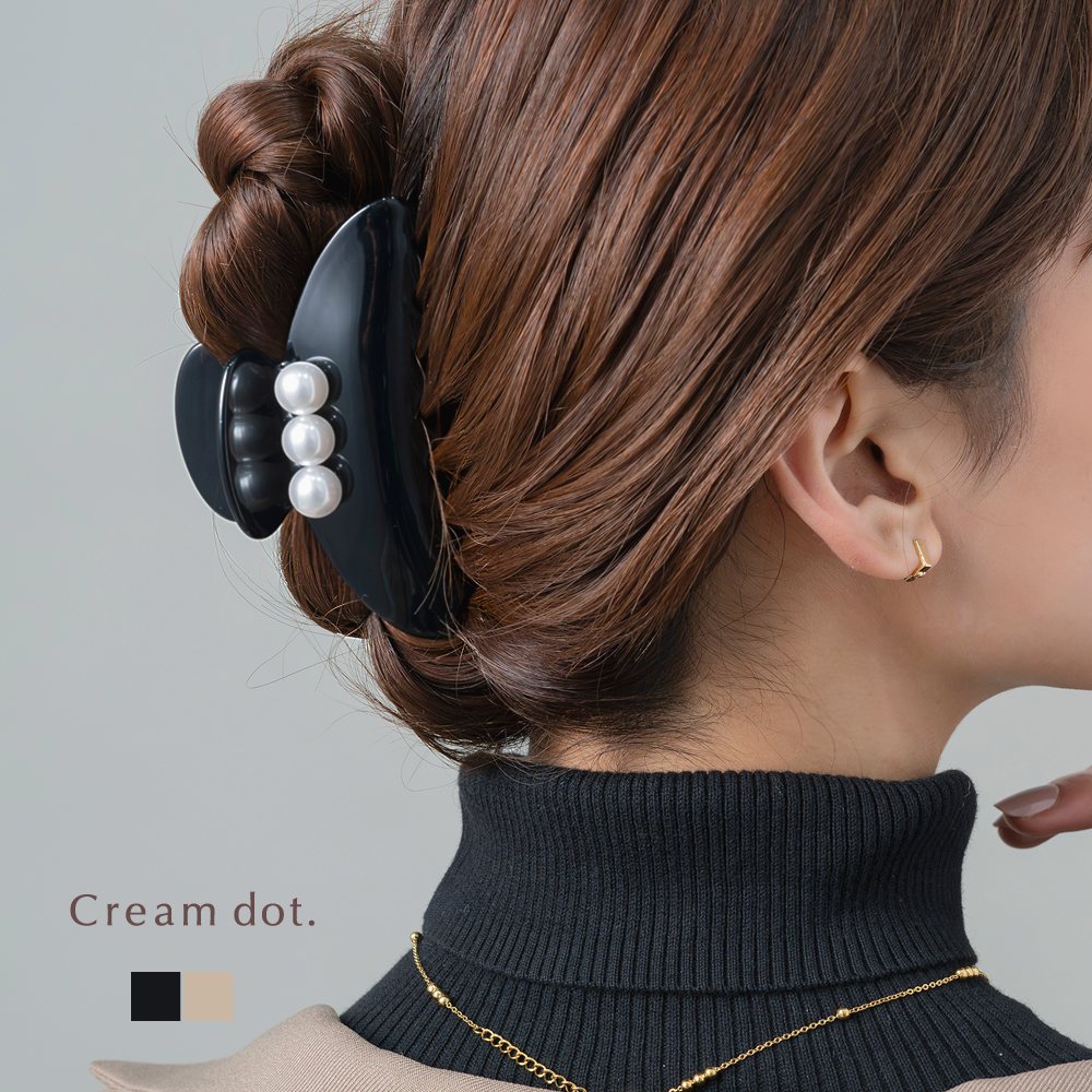 Cream dot.（クリームドット） バンスクリップ ヘアクリップ 3粒