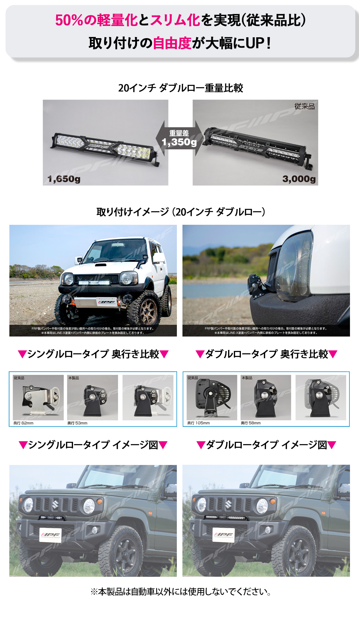 IPF LEDライトバー 600Sシリーズ 611SS 1個入 10インチ シングルロー 競技専用 1年保証 車検対応 IP68 防水 防塵  スイッチ付ハーネス付 : ipf-611ss : クレールオンラインショップ - 通販 - Yahoo!ショッピング