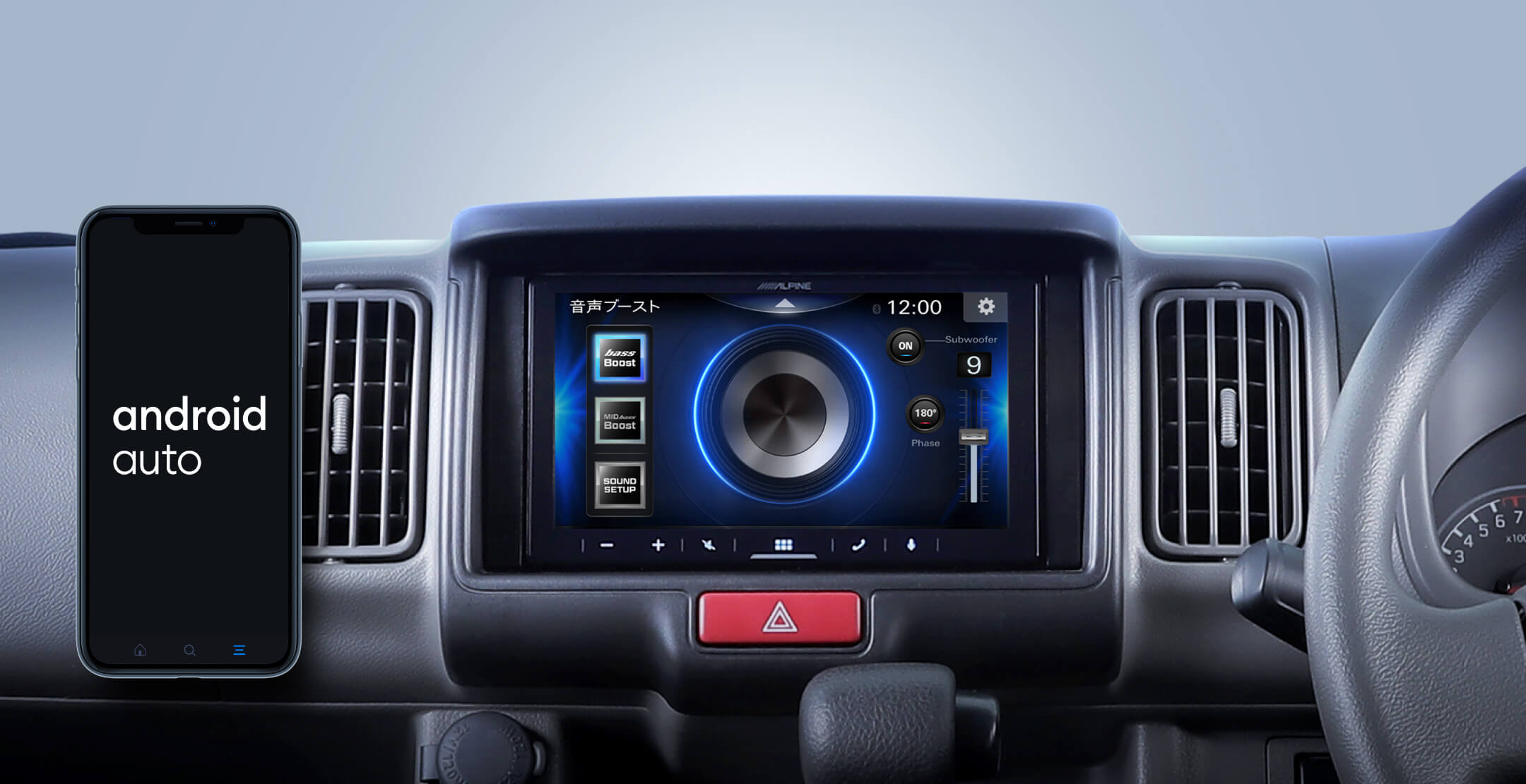 Alpine Bluetoothユニット モニター付き 8インチ ALPINE（アルパイン） 6.8インチ ディスプレイオーディオ DA7-WL Apple